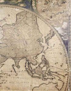 Section of 'Nova Totius Terraum Orbis Tabula' (3) by Joan Blaeu