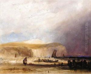 Squall Approaching The Coast, Northern France