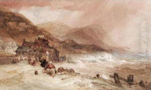 Near Burntsland, Coast Of Fifeshire by Charles Bentley