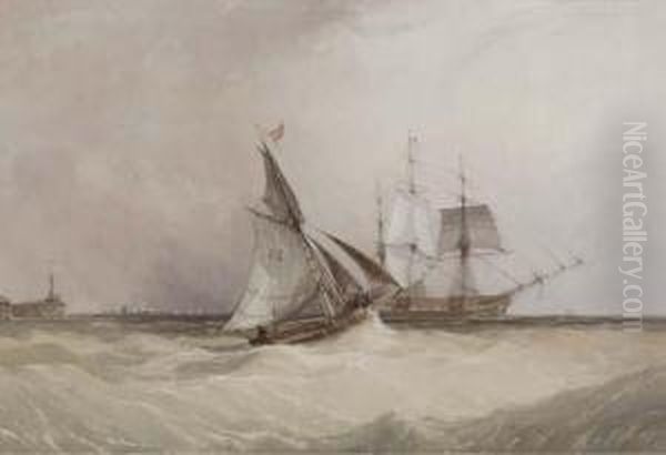 A Cutter Running Out To Meet The New Arrival - view 1