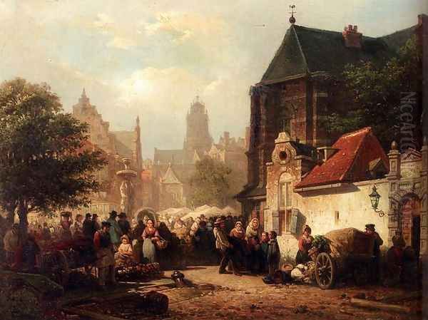 A Market Day In Zaltbommel - view 1
