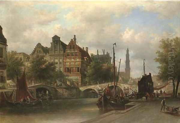Canal scene, Amsterdam - view 1