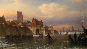 Das Westerthor zu Woudrichem by Elias Pieter van Bommel