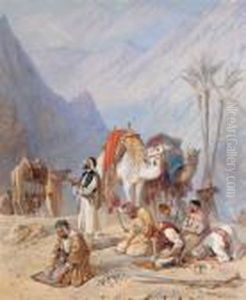 Halt For Prayer Under Mount Horeb
