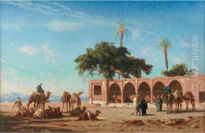 Le Repos De La Caravane A Siout, Egypte