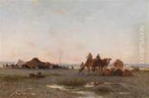 Orientalische Wustenszene