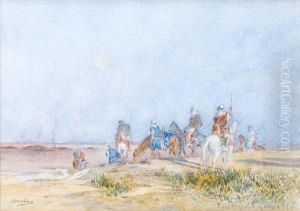 Arab Horsemen by Narcisse Berchere