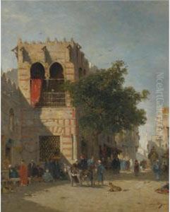 A Busy Street, Cairo