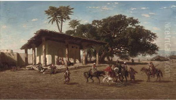Arab Riders Setting Off - view 1