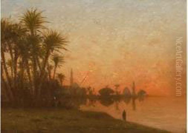 Crepuscule Sur Les Bords Du Nil . - view 1