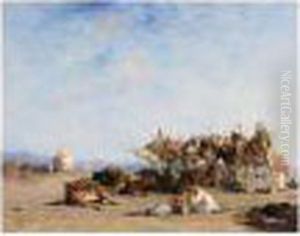 Une Halte Dans Le Desert