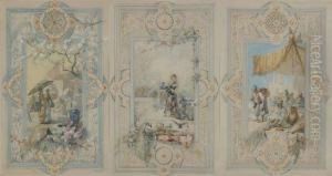 Projets De Decoration En Trois Parties by Emile Berchmans