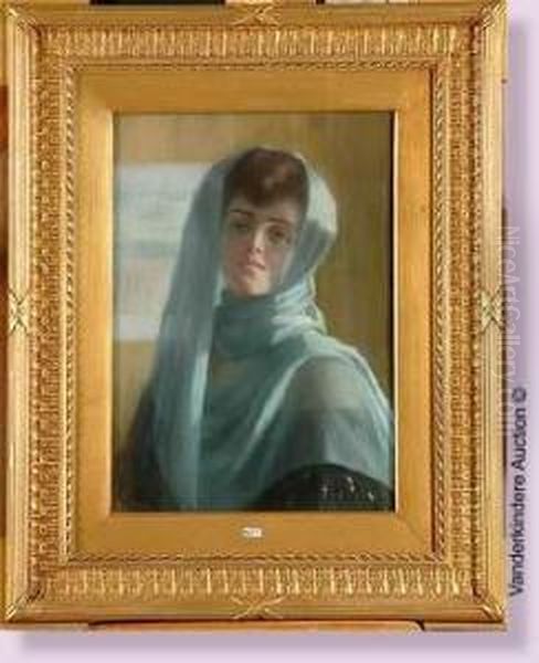 Portrait De Femme Au Voile Bleu - view 1