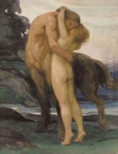 Le Centaure Amoureux by Emile Berchmans