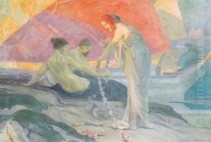 Greek Mythological Scene by Emile Berchmans