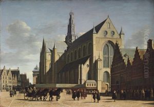 The Grote Markt, Haarlem, Looking South-east, With Saint Bavo's Cathedral