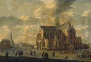 The Grote Markt With Saint Bavo's Cathedral, Haarlem