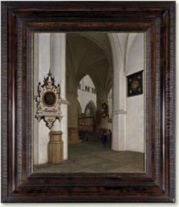 The Interior Of The St. Bavokerk, Haarlem, Looking South-west Towards The Choir Screen