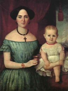 Mrs. Weldon Wright and Her Daughter by John Henry Byrd