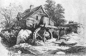 Malom, 1858 by Sandor Brodszky