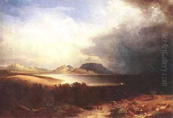 Kilatas a Balatonra (Vihar a Balatonon), 1851 - view 1