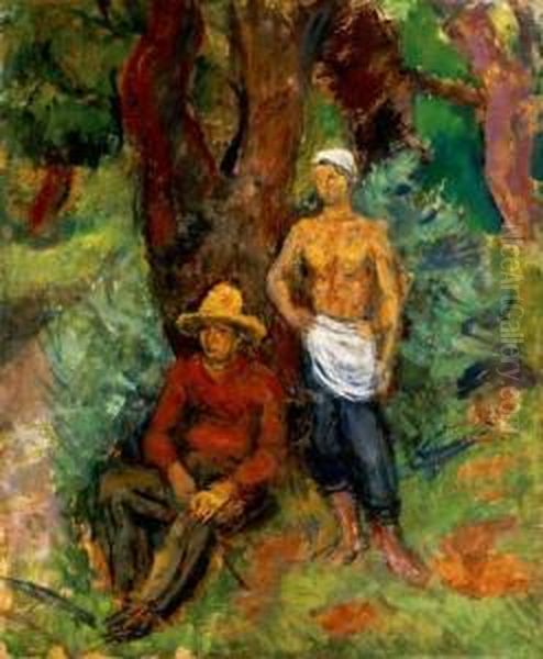 The Painter By The Danube - Side In Zebegeny - view 1