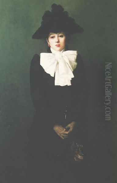 Portrait of a Young Woman with a Rose - view 1