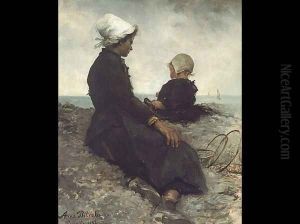 At the Seashore by Anna Bilinska-Bohdanowiczowa