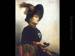 Portrait of a Lady with Opera Glasses