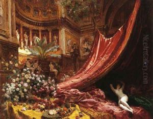 Symphony in Red and Gold by Louis Beroud