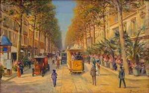 Lavenue de la Gare a Nice by Louis Beroud