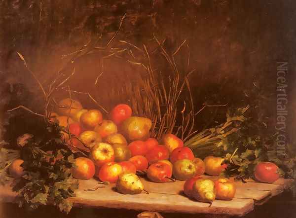 An Overturned Basket Of Fruit And Vegatables - view 1