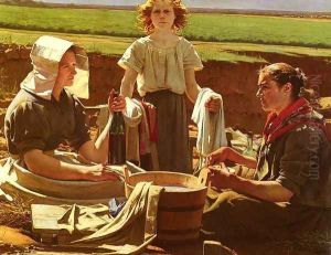 Dejeuner Des Laveuses (The Washerwomen's Lunch) by Jean-Eugene Buland