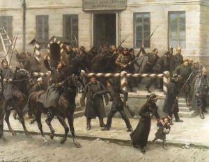 Polish Legions Entering Warsaw by Stanislaw Bagienski