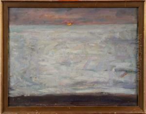 Solnedgang Overhavet by Richard Bergh