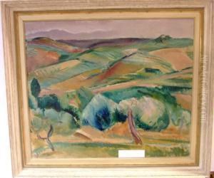 Italienskt Landskap. by Svante Bergh