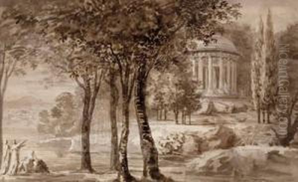 Rundtempel In Parkanlage - view 1