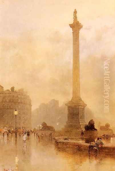 Nelson's Column In A Fog - view 1