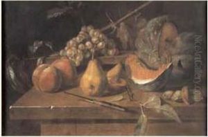 Nature Morte De Fruits Avec Un Melon Nature Morte De Fruits Avec Un Melon