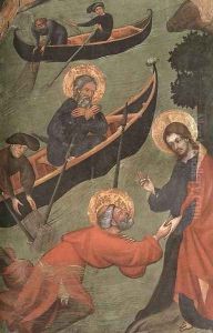 St Peter is Walking on the Water 1411-13 by Lluis Borrassa