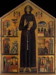 St Francis 1235 by Bonaventura Berlinghieri