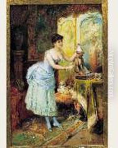 Jeune Femme Et Son Singe Jeune Femme Et Son Singe