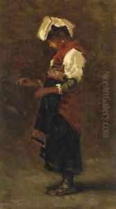 Madchen by Frank Buchser