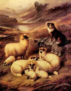 Guarding his Flock by John Barker