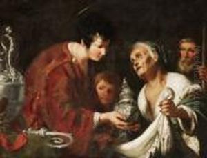 Elemosina Di San Lorenzo by Bernardo Strozzi