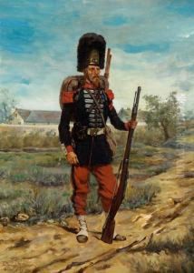 Prussian Guard by Etienne Prosper Berne-Bellecour