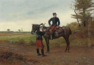 La Cigarette by Etienne Prosper Berne-Bellecour