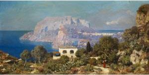 Der Felsen Von Capri by Edmund Berninger