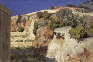 Landschaft Auf Capri by Edmund Berninger