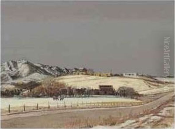 Ranch In Winter - view 1